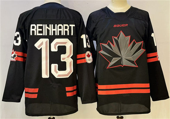Sam Reinhart Team Canada black jersey