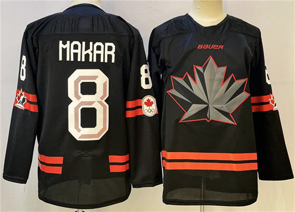 Cale Makar Team Canada black jersey