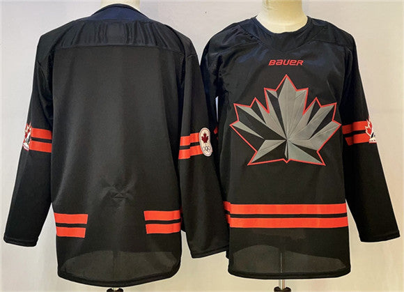 Custom Team Canada black jersey
