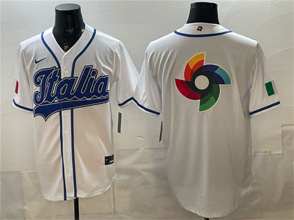 Italy Baseball white Classic jersey