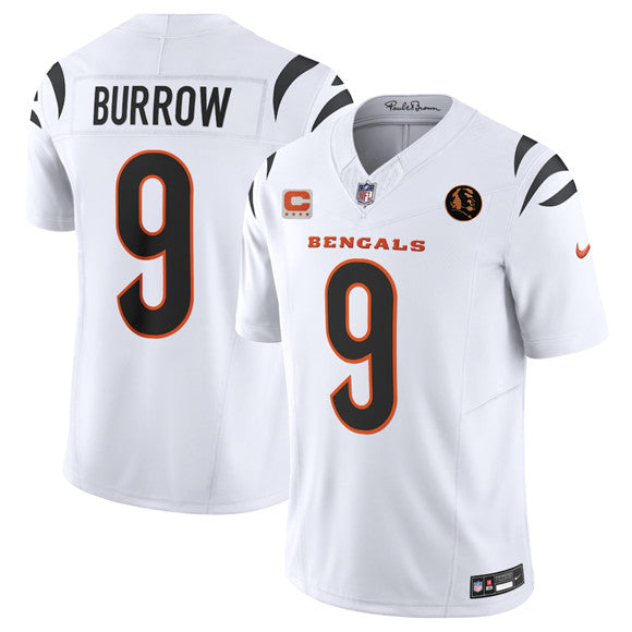 Joe Burrow Cincinnati Bengals white Vapor jersey