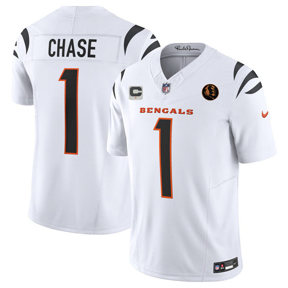 Ja'Marr Chase Cincinnati Bengals white Vapor jersey