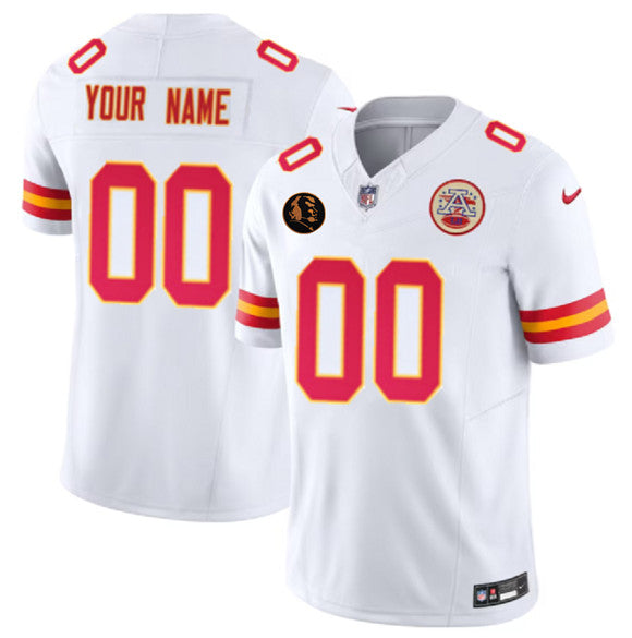 Custom Kansas City Chiefs white Vapor jersey