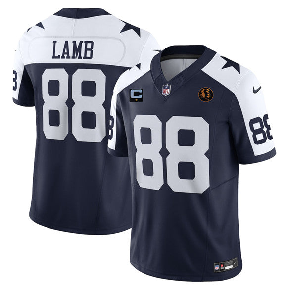 CeeDee Lamb Dallas Cowboys navy Vapor jersey