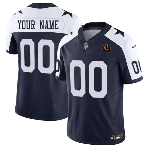 Custom Dallas Cowboys navy Vapor jersey