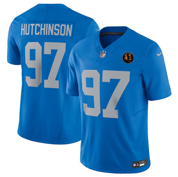 Aidan Hutchinson Detroit Lions blue Vapor jersey