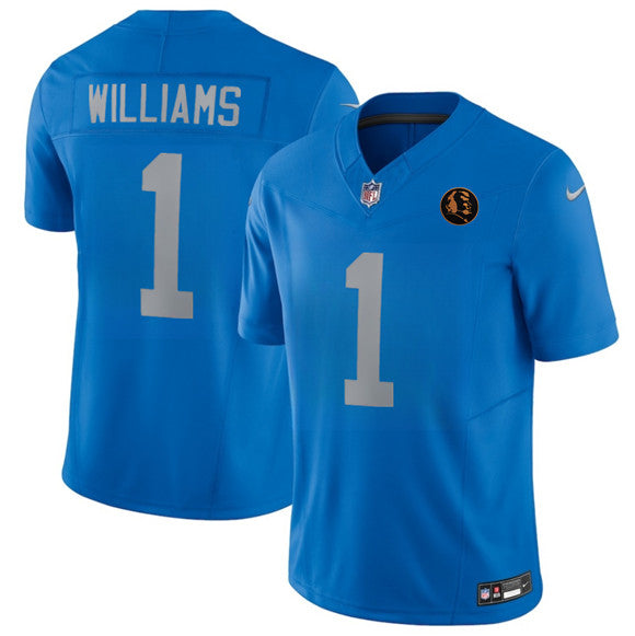 Jameson Williams Detroit Lions blue Vapor jersey