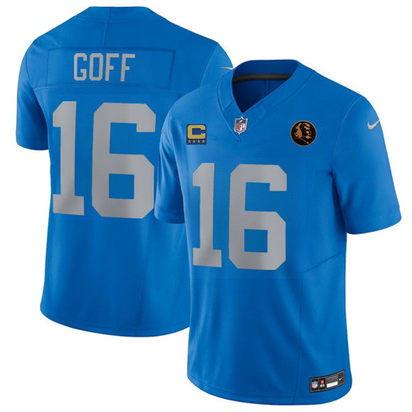 Jared Goff Detroit Lions blue Vapor jersey