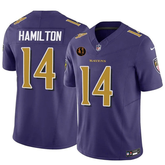 Kyle Hamilton Baltimore Ravens purple Limited jersey
