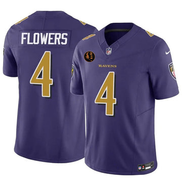 Zay Flowers Baltimore Ravens purple Limited jersey