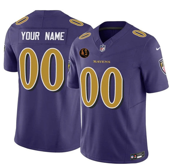 Custom Baltimore Ravens purple Limited jersey
