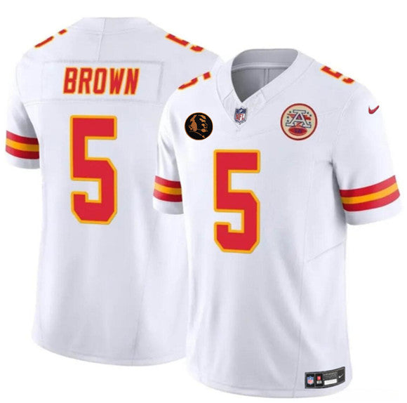 Hollywood Brown Kansas City Chiefs white Vapor jersey