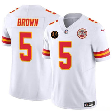 Hollywood Brown Kansas City Chiefs white Vapor jersey