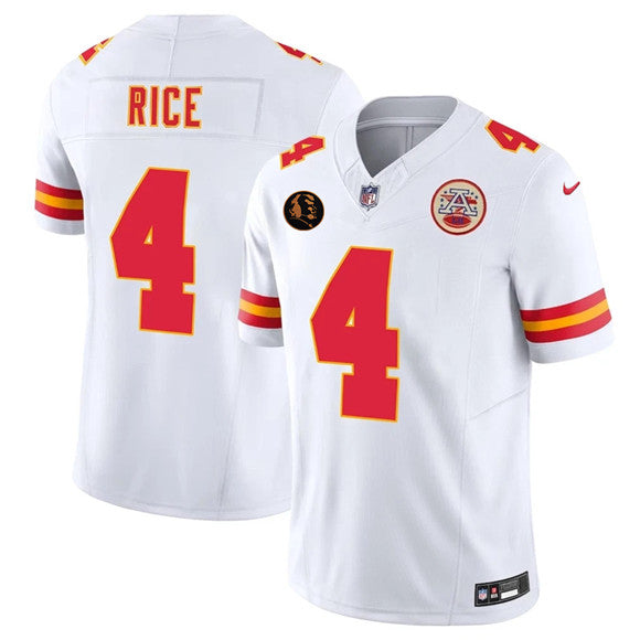Rashee Rice Kansas City Chiefs white Vapor jersey