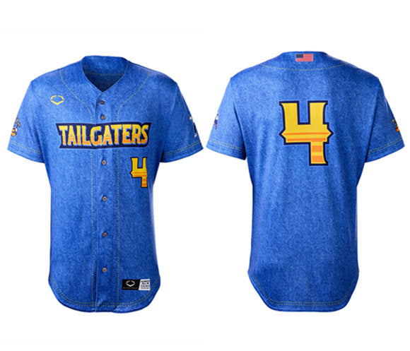 Custom Tailgaters EvoShield blue jersey