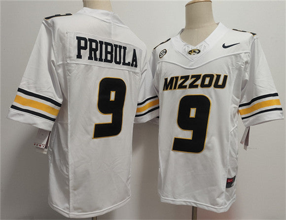 Beau Pribula F.U.S.E Missouri Tigers white jersey