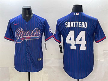 Cam Skattebo New York Giants royal jersey