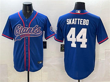 Cam Skattebo New York Giants royal jersey