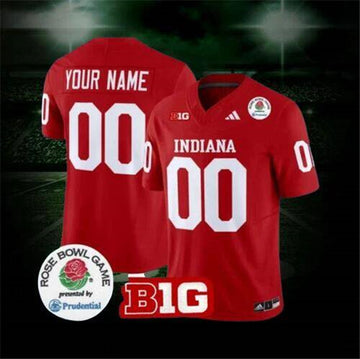 Custom Indiana Hoosiers red jersey