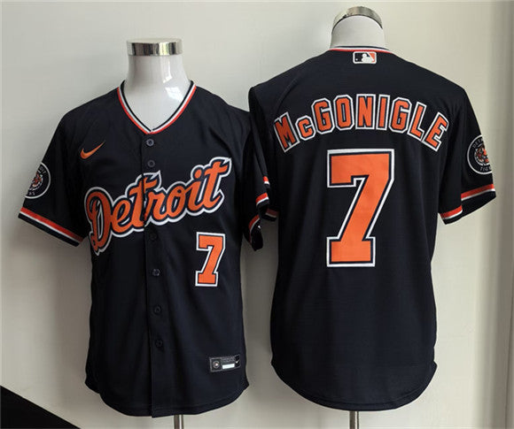 Kevin McGonigle Detroit Tigers black Vapor jersey