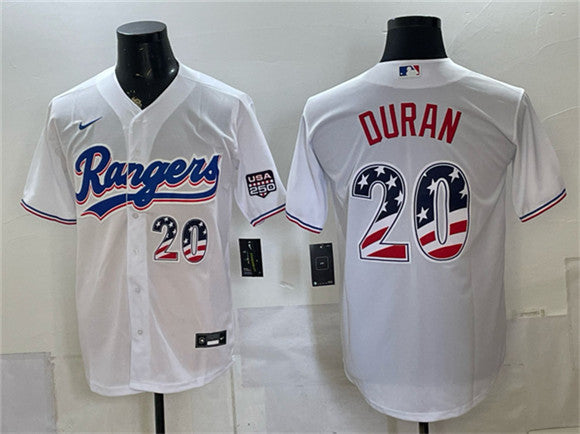 Ezequiel Durán Texas Rangers white Home jersey