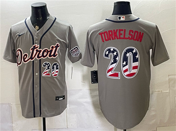 Spencer Torkelson Detroit Tigers gray jersey
