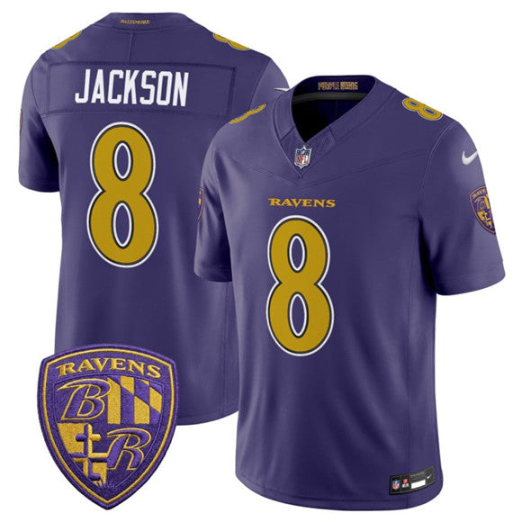 Lamar Jackson Baltimore Ravens purple Vapor jersey
