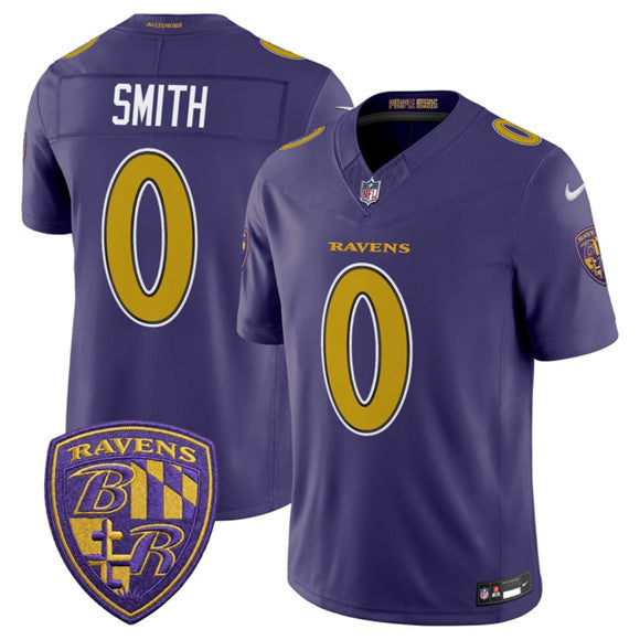 Roquan Smith Baltimore Ravens purple Vapor jersey