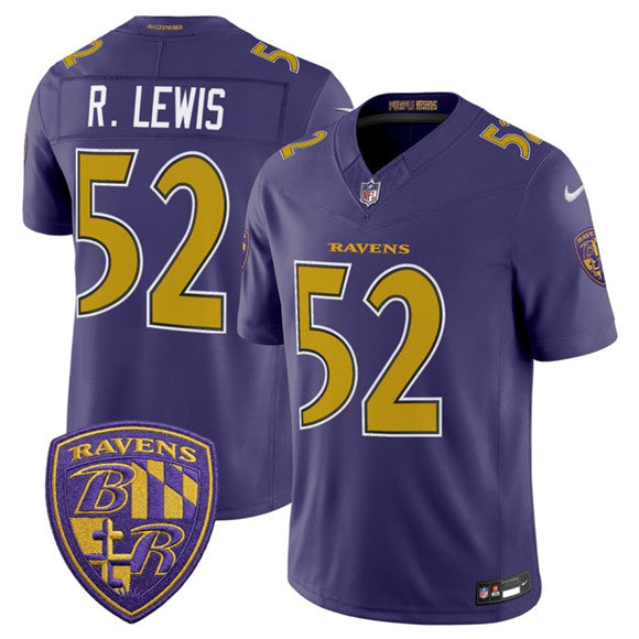 Ray Lewis Baltimore Ravens purple Vapor jersey