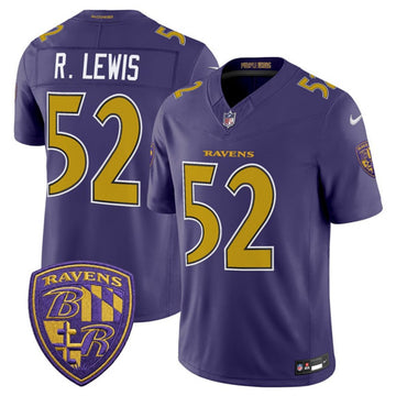 Ray Lewis Baltimore Ravens purple Vapor jersey