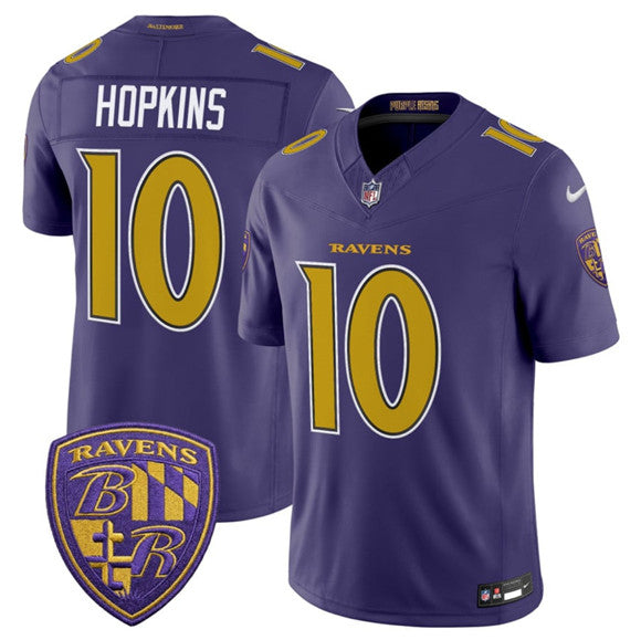 DeAndre Hopkins Baltimore Ravens purple Vapor jersey