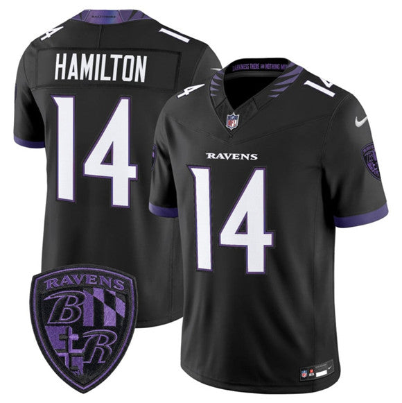 Kyle Hamilton Baltimore Ravens black Vapor jersey