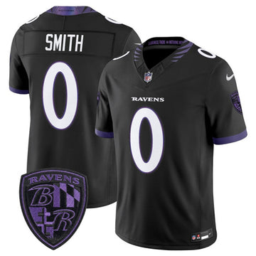 Roquan Smith Baltimore Ravens black Vapor jersey