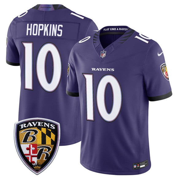 DeAndre Hopkins Baltimore Ravens purple Vapor jersey