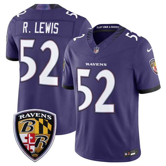 Ray Lewis Baltimore Ravens purple Vapor jersey