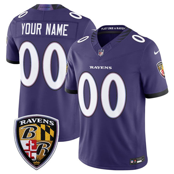 Custom Baltimore Ravens purple Vapor jersey