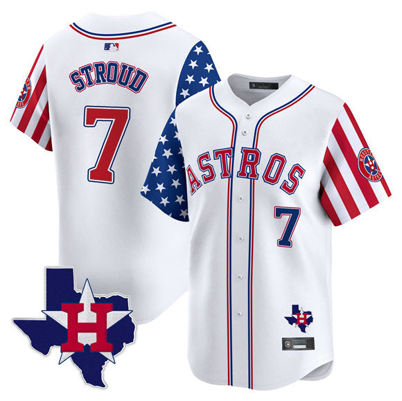 C.J. Stroud Houston Astros white Vapor jersey