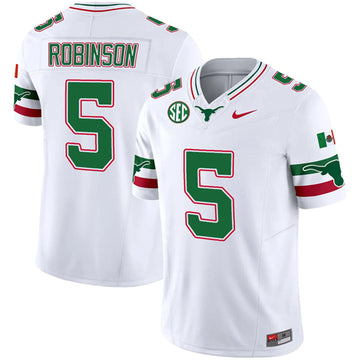 Custom Texas Longhorns white Vapor jersey