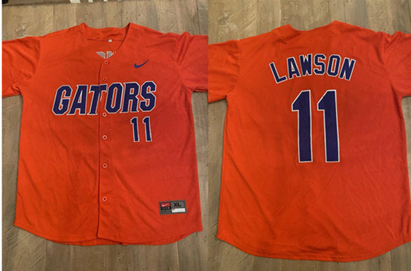 Brendan Lawson Florida Gators orange Vapor jersey