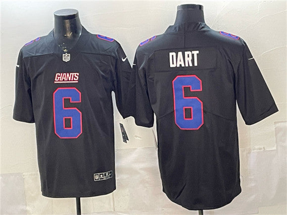 Jaxson Dart New York Giants black Vapor jersey