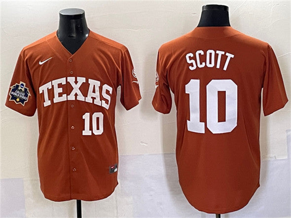 Mia Scott Texas Longhorns orange jersey
