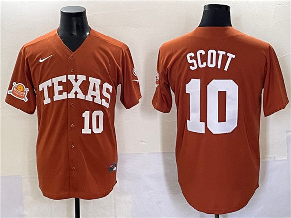 Mia Scott Texas Longhorns orange jersey