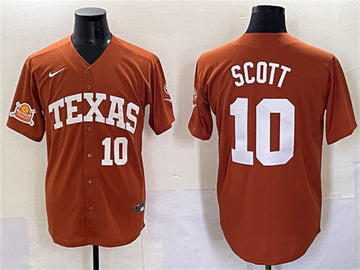 Mia Scott Texas Longhorns orange jersey
