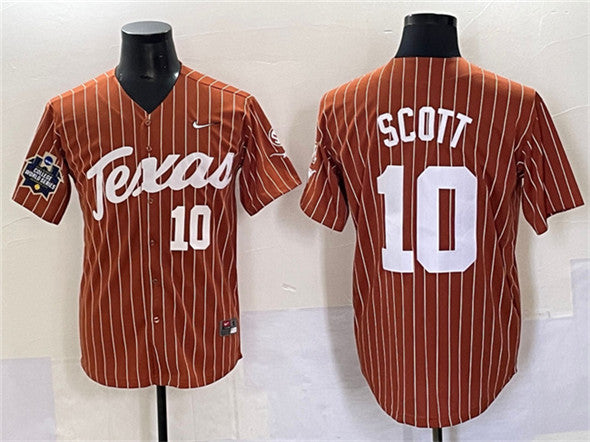 Mia Scott Texas Longhorns orange jersey
