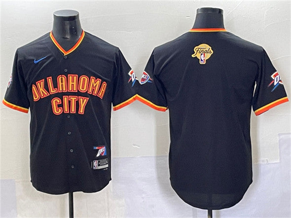 Custom Oklahoma City Thunder black Vapor jersey
