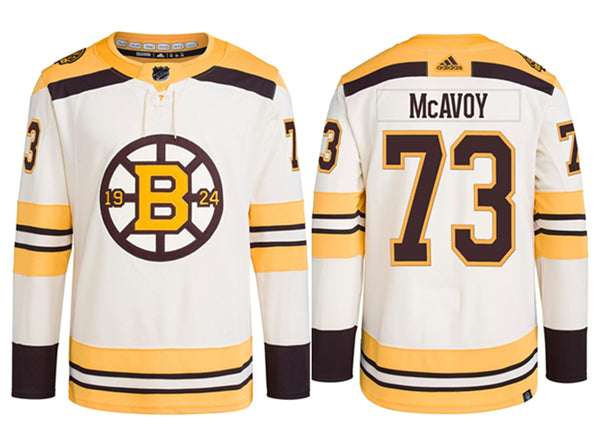 Charlie McAvoy Boston Bruins white jersey