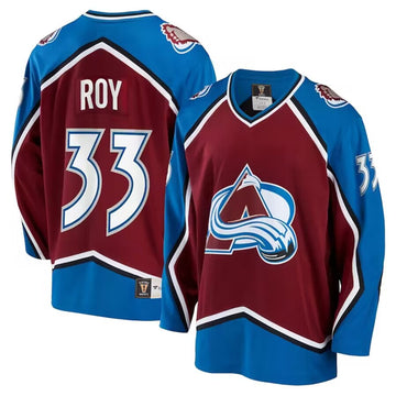 Patrick Roy Colorado Avalanche burgundy jersey