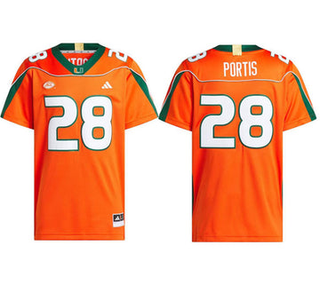 Clinton Portis Miami Hurricanes orange Home jersey