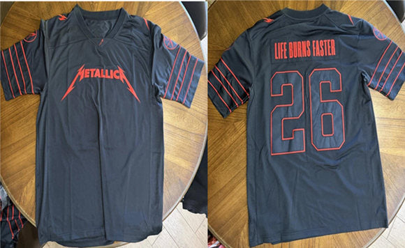 Custom Metallica black jersey