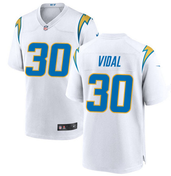 Kimani Vidal Los Angeles Chargers white Game jersey
